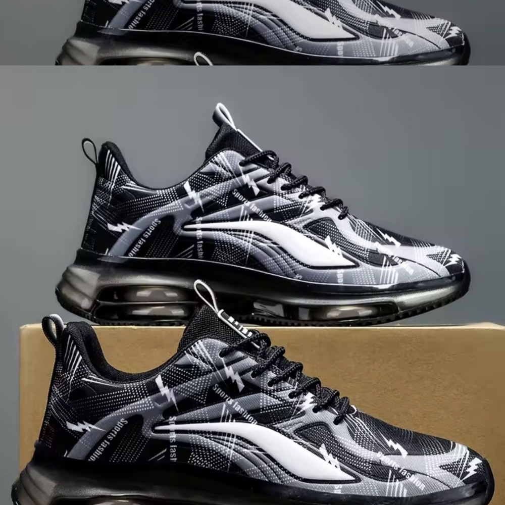 Stylish Black and White Sneakers